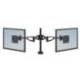 Brazo flexible para monitor doble marca Fellowes Professional