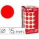 Gomets Apli circulares rojos 15mm