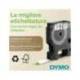 Cinta Dymo D1 color negro y amarillo 19mm x 7 mt