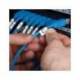 Cinta Dymo rhino nylon flexible blanco/negro