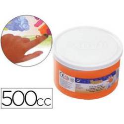 Pintura de dedos Jovi 500cc color naranja