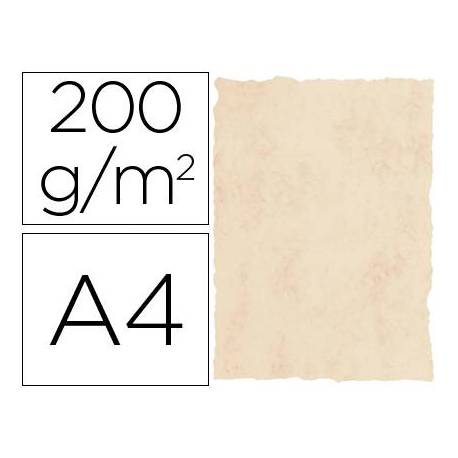 Cartulina pergamino DIN A4 beige marmol