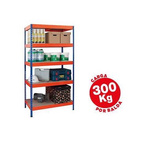 Estantería AR Storage metálica 5 estantes 300 kg
