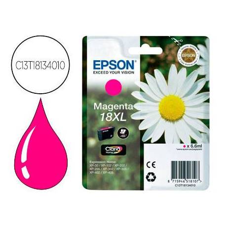 CARTUCHO INK-JET EPSON 18XL COLOR MAGENTA C13T18134012