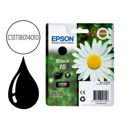 CARTUCHO INK-JET EPSON 18 COLOR NEGRO C13T18014012