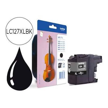 Ink-jet brother MFC-j4410dw MFC-J4510dw, negro, alta capacidad 1200 pag ( lc127xlbk)
