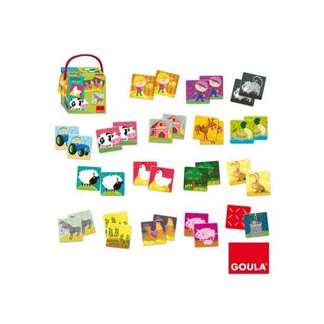 Juego educativo a partir de 3 años Memo granja Diset