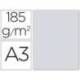 Cartulina Guarro din a3 color gris plomo 185 gr paquete 50 hojas