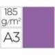 Cartulina Guarro din a3 color violeta 185 gr paquete 50 hojas
