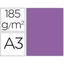 Cartulina Guarro din a3 color violeta 185 gr paquete 50 hojas