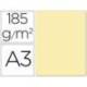 Cartulina Guarro din a3 color crema 185 gr paquete 50 hojas