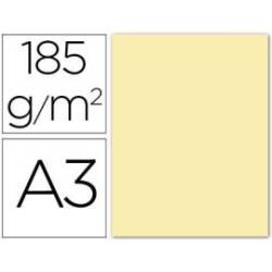 Cartulina Guarro din a3 color crema 185 gr paquete 50 hojas