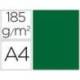 Cartulina Guarro din a4 color verde abeto 185 gr paquete 50 hojas