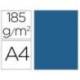 Cartulina guarro din a4 color azul mar 185 gr paquete 50 hojas