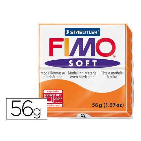 Pasta para modelar Staedtler Fimo Soft color naranja