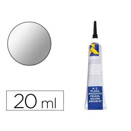 Pasta relieve La Pajarita 20 ml plata