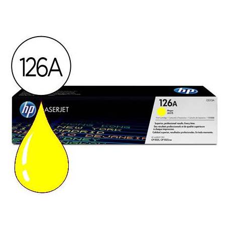TONER HP LASERJET CP1025 MFP M175A CE312A AMARILLO 1000 PAG