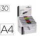 Carpeta dossier con pinza lateral swingclip Durable 30 hojas Din A4 surtidos