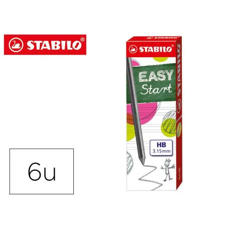 Minas Stabilo grafito HB 3,15 mm
