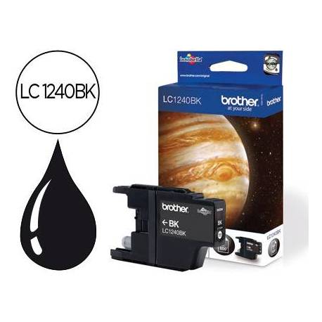 Cartucho Brother negro LC-1240BK mfc-j6510dw mfc-j6710dw mfc-j6910dw.