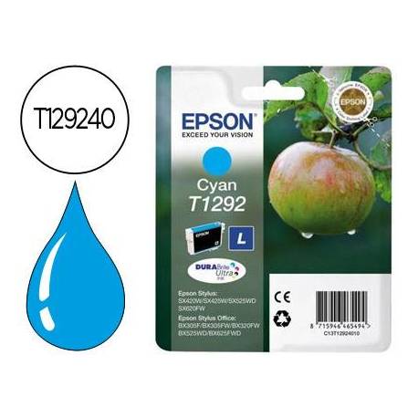 CARTUCHO INK-JET EPSON T1292 COLOR CIAN C13T12924012