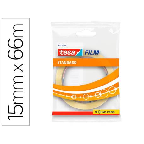 Cinta adhesiva Tesa estandar 66 mt x 15 mm