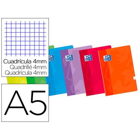 Libreta escolar Oxford Din A5 cuadricula 4 mm 48 hojas