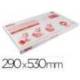 Forralibro PVC con solapa ajustable adhesivo Medida 296 X 530 mm.