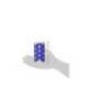 Gomets Apli triangulares Azules 21x21x21mm