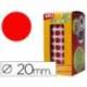Gomets Apli circulares rojos 20mm