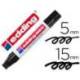Rotulador Permanente Edding 850 Negro Punta Biselada