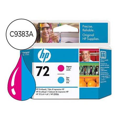 CARTUCHO INK-JET HP 72 COLOR MAGENTA Y CIAN C9383A