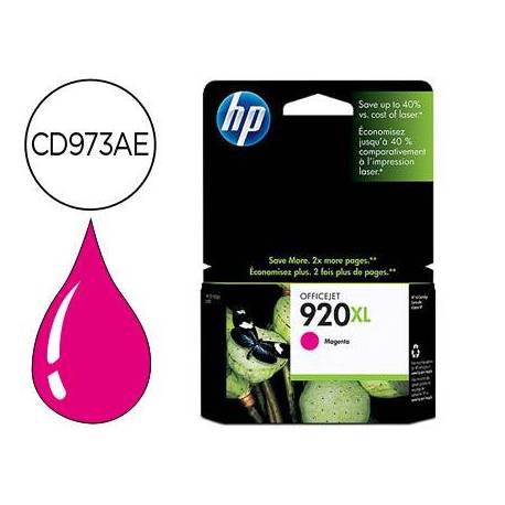 CARTUCHO INK-JET HP 920XL COLOR MAGENTA CD973AE