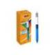Bolígrafo marca Bic 4 colores Grip cuerpo azul 0,4 mm