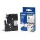 Cintas Brother TZ-N221 9mm (ancho) x 8m (largo) no laminada Blanco/negro
