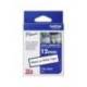 Cintas Brother TZ-N221 9mm (ancho) x 8m (largo) no laminada Blanco/negro