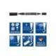 Rotulador Permanente Staedtler Lumocolor Dúo 348 Negro Doble Punta