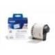 Etiqueta brother dk44205 cinta papel continuo adhesiva removible blanca 62x30,48 mt