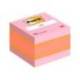Bloc de notas adhesivas quita y pon post-it 51x51 mm minicubo color rosa 400 hojas