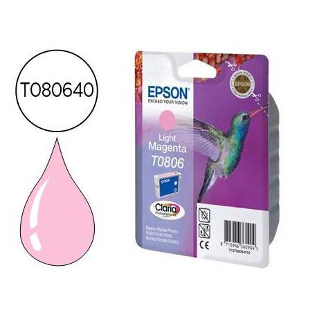 CARTUCHO INK-JET EPSON T0806 COLOR MAGENTA CLARO C13T08064011