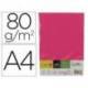 PAPEL COLOR MARCA LIDERPAPEL DIN A4 80 GR ROSA INTENSO PAQUETE DE 500 HOJAS