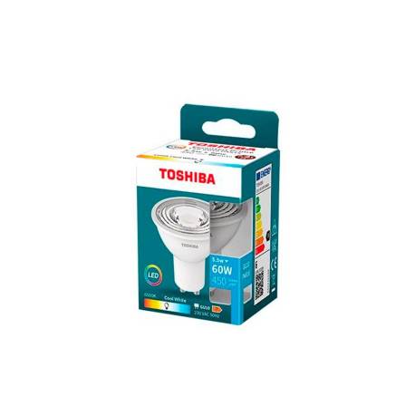 FOCO LED MARCA TOSHIBA ESSENTIAL GU10 5.5W LUZ FRIA 6500K