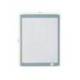 PIZARRA BLANCA MARCA NOBO MAGNETICA CON BORRADOR IMAN Y ROTULADOR MARCO COLORES PASTEL SURTIDOS 216X280 MM