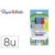 BOLIGRAFO MARCA PAPER MATE KILOMETRICO PUNTA 1 MM PLASTICO RECICLADO 80% BLISTER DE 3 NEGROS / 3