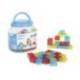JUEGO DIDACTICO MARCA MINILAND BLOQUES COLORES TRANSLUCIDOS 55 PIEZAS
