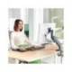 BRAZO PARA MONITOR LEITZ ERGO SPACESAVING COLOR GRIS OSCURO