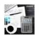 CALCULADORA MARCA CASIO MS-80F SOBREMESA 8 DIGITOS TAX +/- COLOR PLATA
