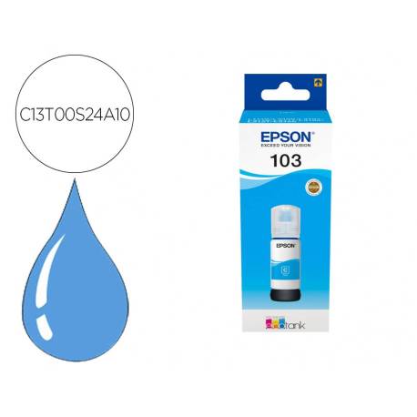 TINTA EPSON ECOTANK 103 COLOR CIAN C13T00S24A10
