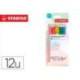 LAPICES DE COLORES MARCA STABILO AQUACOLOR ACUARELABLES PASTEL LOVE ESTUCHE CARTON DE 12 COLORES SURTIDOS