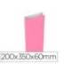 SOBRE PAPEL BASIKA CELULOSA COLOR ROSA CON FUELLE M 200X350X60 MM PAQUETE DE 25 UNIDADES